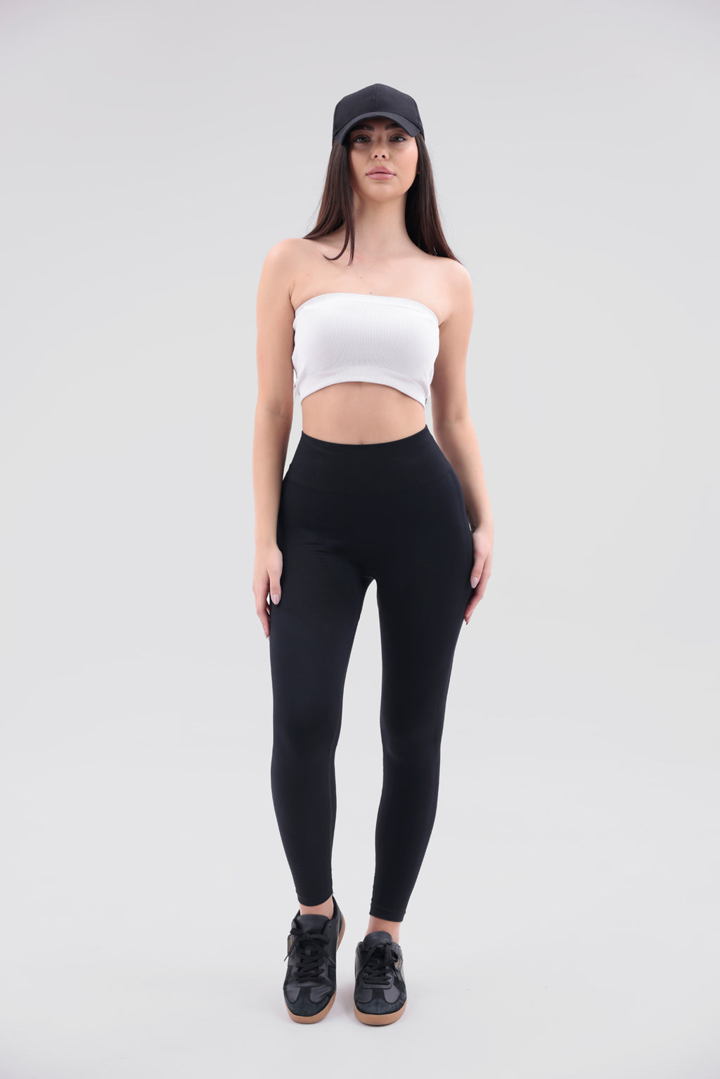 Toparlayıcı Yüksek Bel Seamless Spor Tayt – Push Up Etkili & Nefes Alabilir