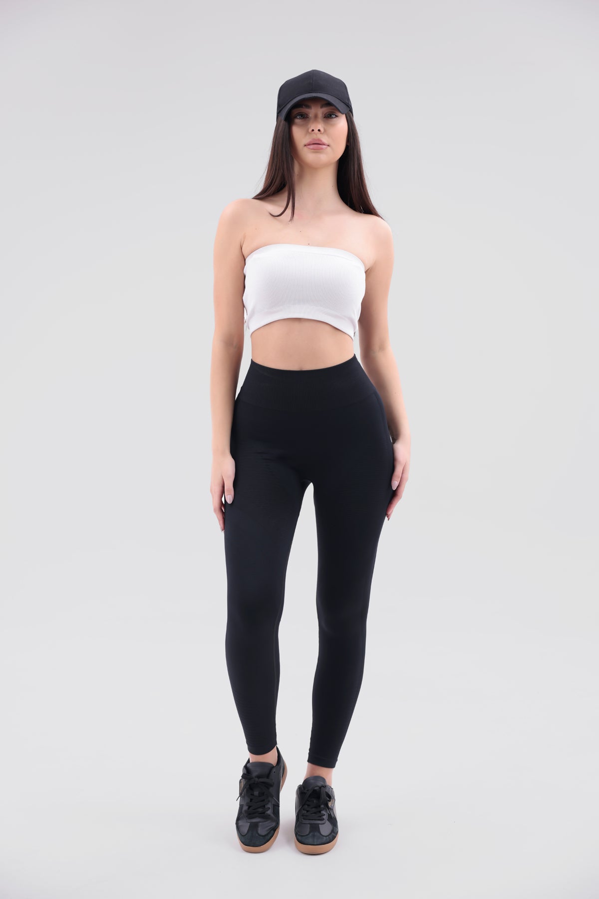 Toparlayıcı Yüksek Bel Seamless Spor Tayt – Push Up Etkili & Nefes Alabilir